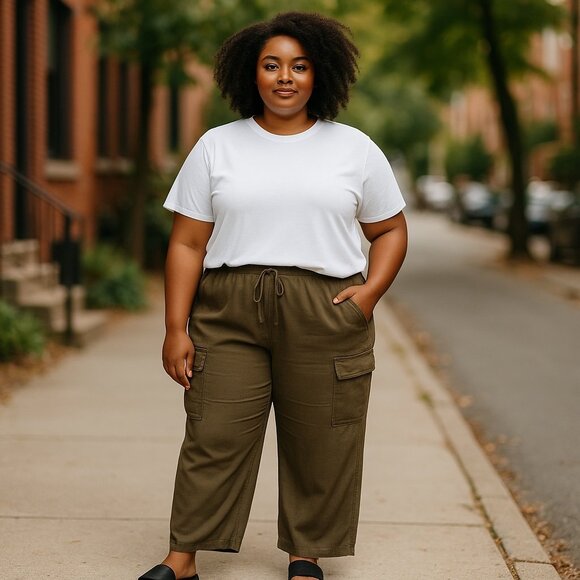 Tribal Tencel Cargo Pants NWT - Picture 1 of 6